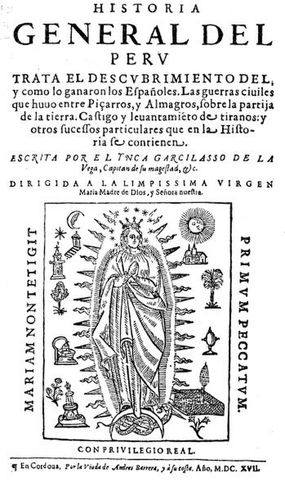 Historia General del Perú o Comentarios Reales de los Incas